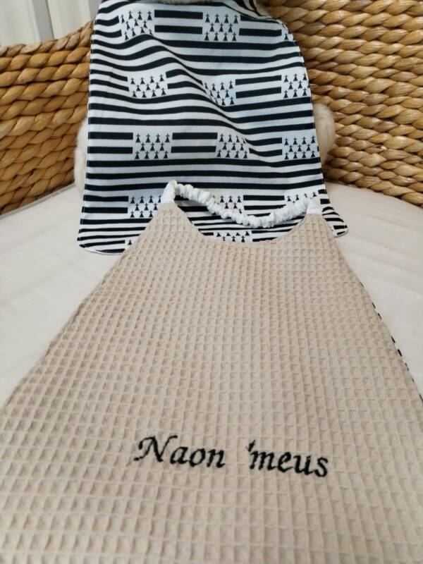 Serviette énfant tissu breton 2ans